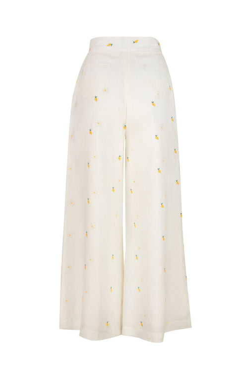 Mango Pant Mango Camomille Ivory