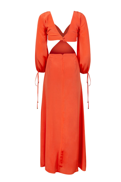 Dolce Vita Maxi Dress Orange Aperol