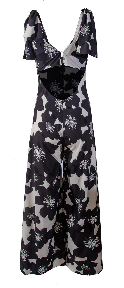Palma Black Flower Jumpsuit