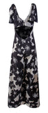 Palma Black Flower Jumpsuit