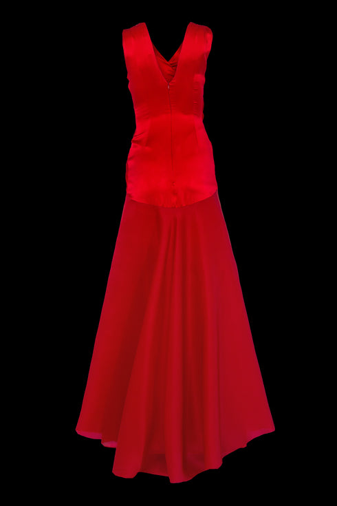 Sonata Dress Red Piano
