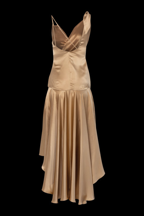 Marea Lux Dress Dorado