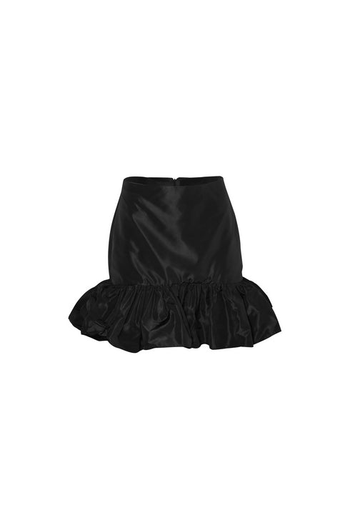 Taffeta Mini Skirt Black