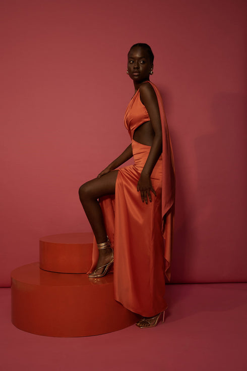 Azalea Dress Aperol Orange