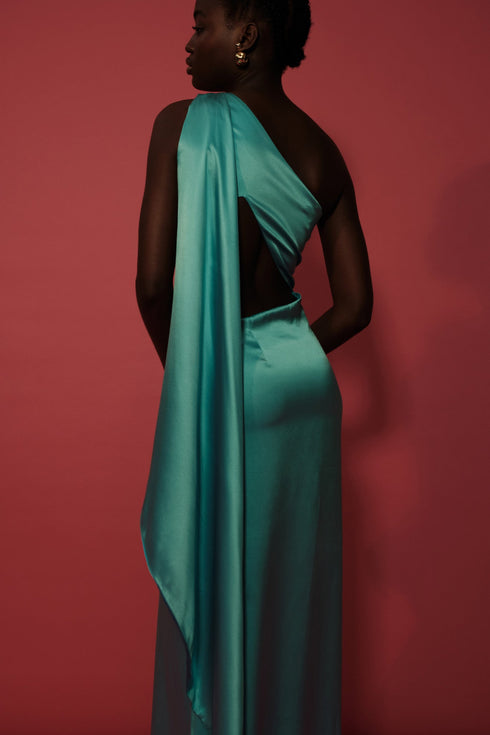 Azalea Dress Aqua Sky