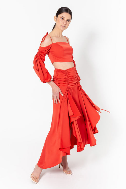 Valeria Skirt Red