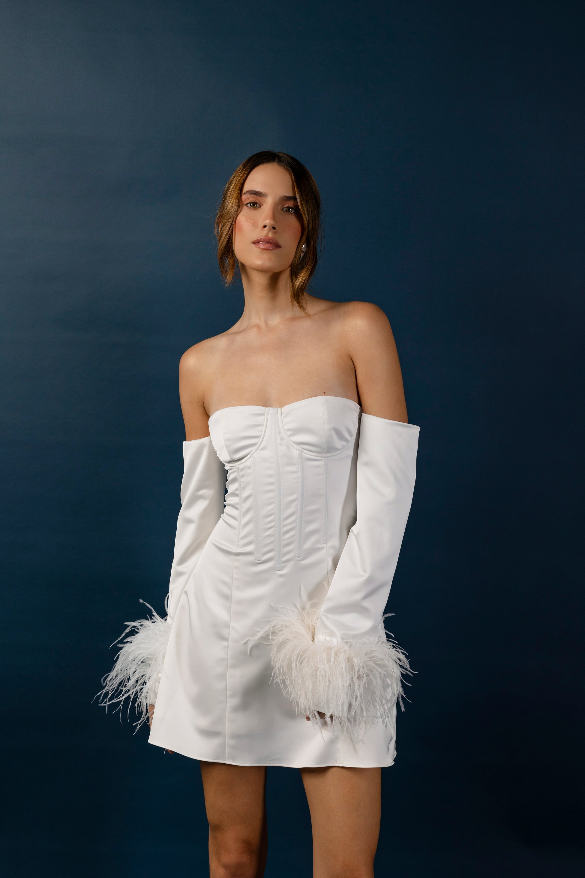 Anniversary Mini Dress White