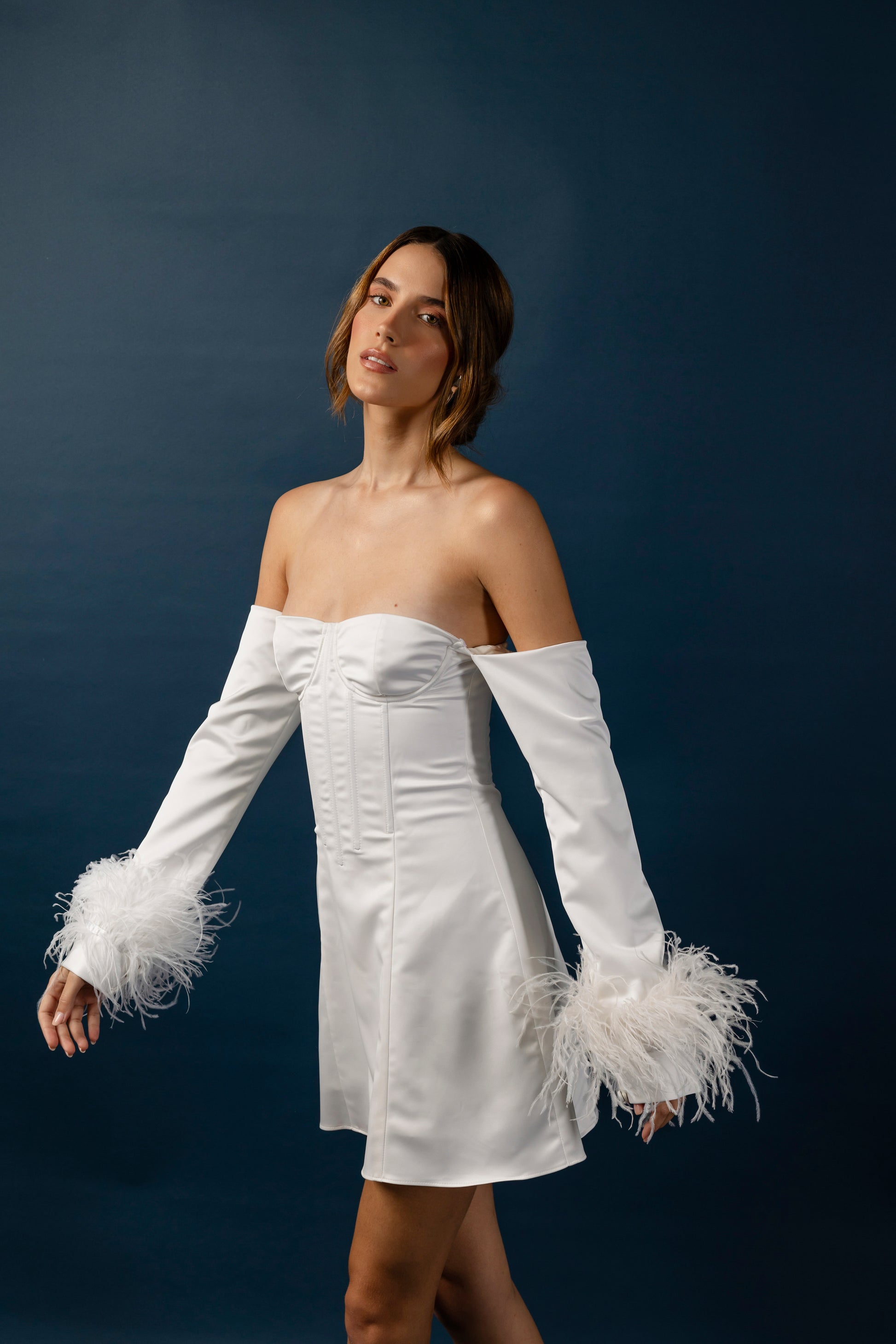 Anniversary Mini Dress White