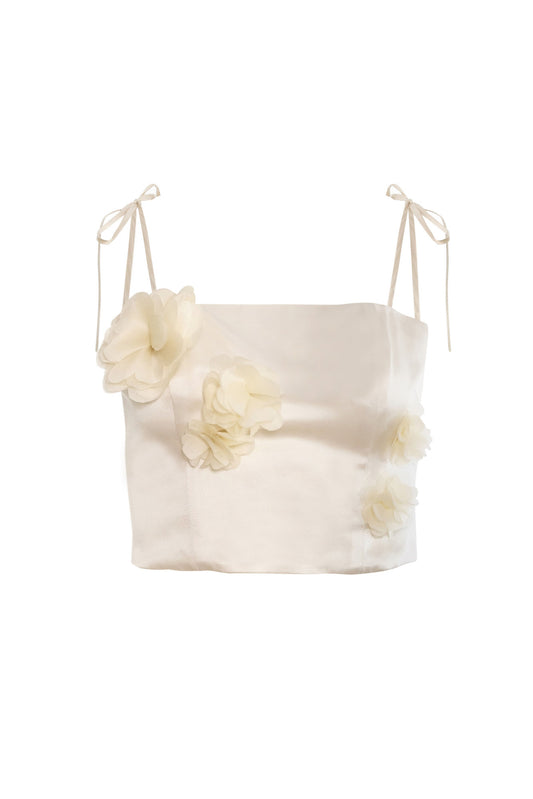 Marigold Top Ivory