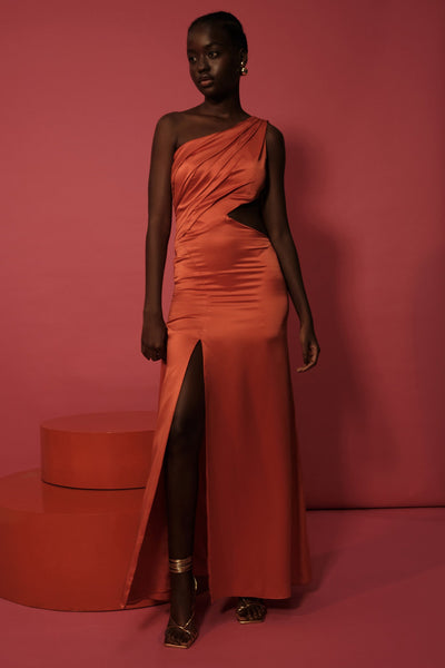 Azalea Dress Aperol Orange ESTEFANIA OFFICIAL Azalea Dress Aperol Orange ESTEFANIA OFFICIAL